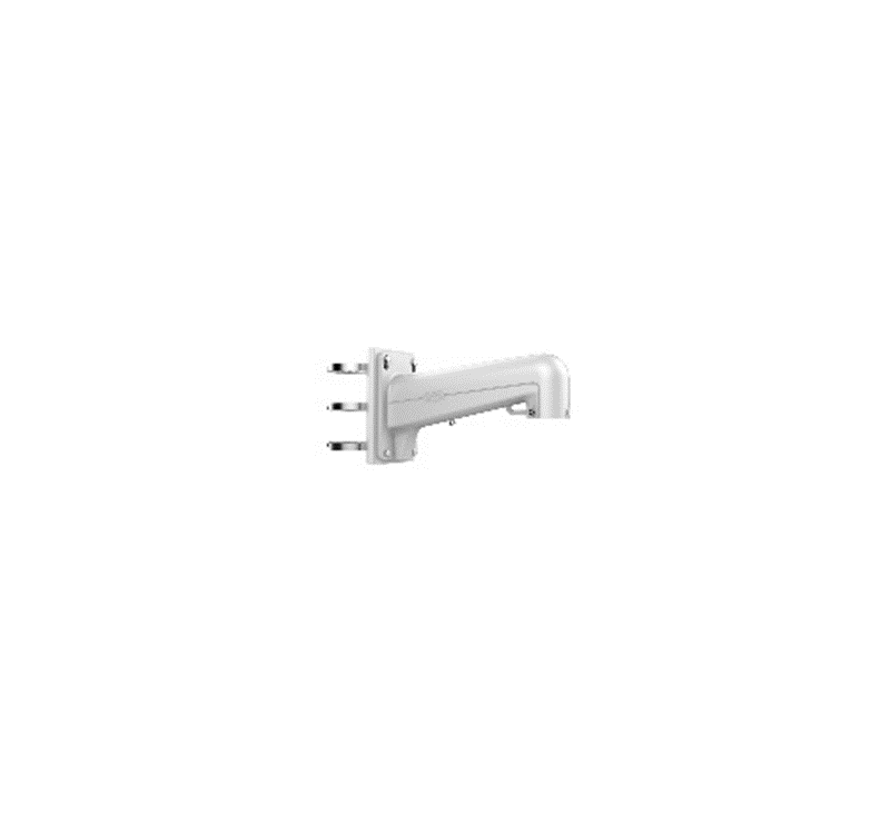 Vertical Pole Mount Bracket - Aluminum Alloy & Steel - Hikvision White