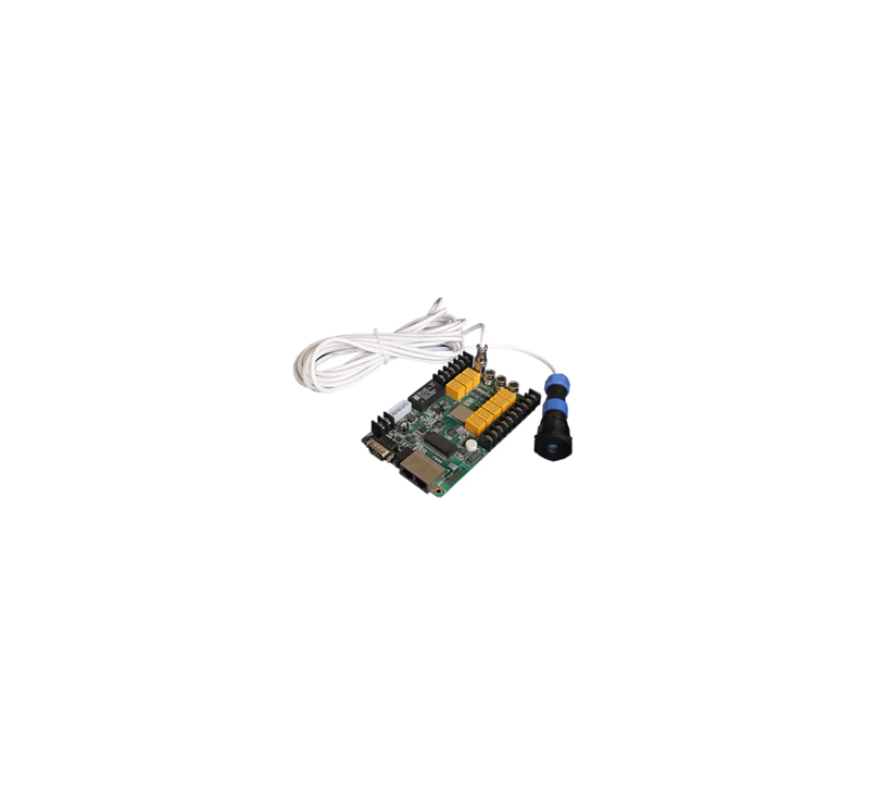 Ambient brightness monitoring, allowing for automatic brightness adjustment of LED display