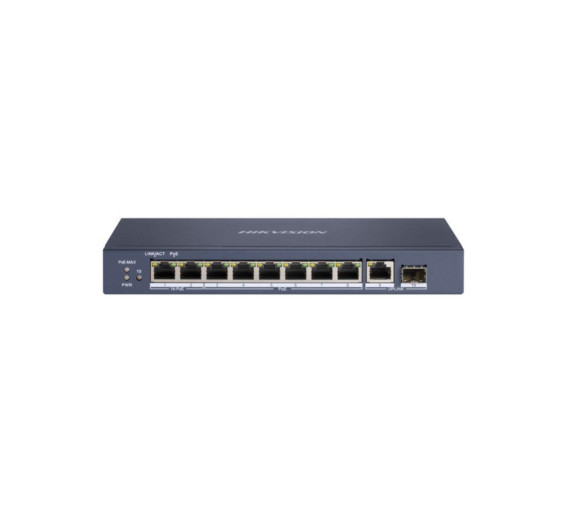 L2 - Unmanaged - 8 Gigabit RJ45 PoE ports -