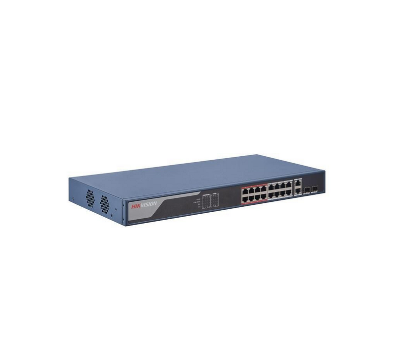 L2 - Smart Managed - 16 10/100M RJ45 PoE ports,