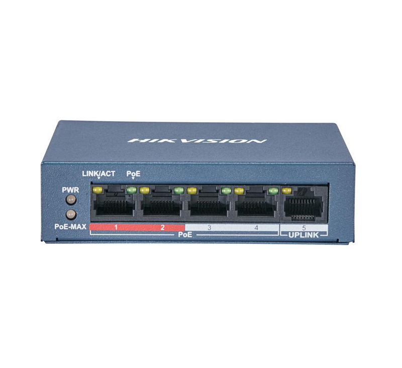 L2 - Unmanaged - 4 10/100M RJ45 PoE ports -