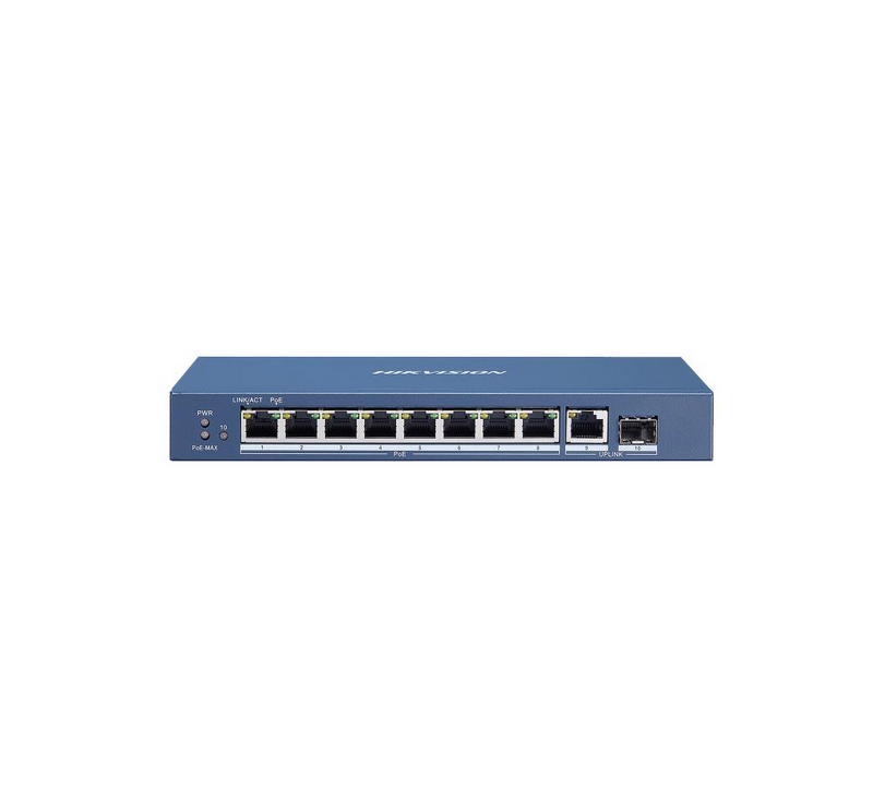 L2 - Unmanaged - 8 Gigabit POE ports,