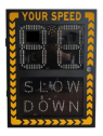 Radar-Assisted Speed LED Display,IP65,2-99 km/h